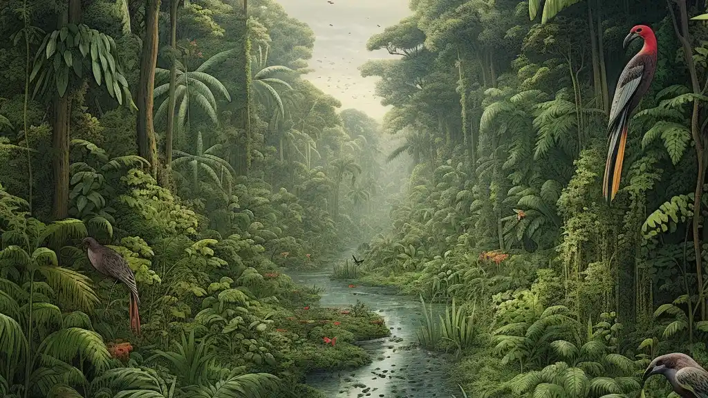 Амазонские джунгли, цифровое искусство